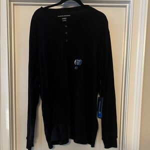 Saddlebred Men's Dark Long Sleeve Henley Shirt